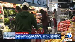 Federal judge orders Trump administration to fully fund SNAP benefits in November