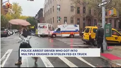 Bronx man accused of crashing stolen FedEx truck, attempting to steal ambulance in Brooklyn