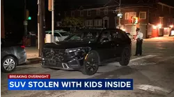 Teen steals SUV with 4 kids in back seat, crashes vehicle in Philadelphia
