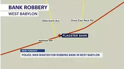 Suffolk PD: West Babylon bank robbed, suspect fled in getaway car