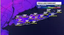 Drying out overnight; Cold, windy end of the week with Sunday snow chance