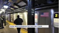 Man slashed in the face aboard 2 train in Wakefield