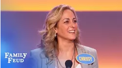 This answer was so good Chrissy had to say it again! | Family Feud