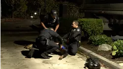 Car Through Building