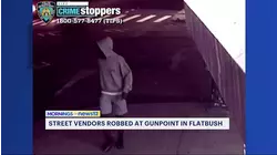 Street vendors robbed at gunpoint in Flatbush; suspect on the run