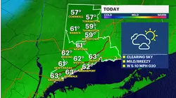 Bright and mild Saturday in Connecticut; tracking showers arriving tomorrow