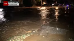 Water main break causes roadway to buckle in Philadelphia's Rhawnhurst section