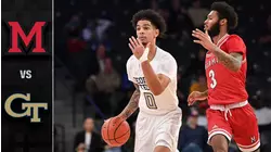 Miami (OH) vs. Georgia Tech Men's Basketball Highlights (2021-22)