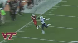 Virginia Tech's Tre Turner With The Sweet Catch