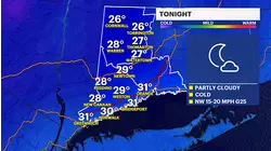 Temperatures crash tonight as cold blast approaches western CT