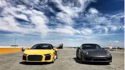 Audi R8 vs. Porsche Cabriolet