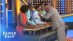 Steve meets Nkosi! | Family Feud