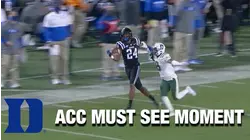 Duke WR Jarett Garner Makes A 1-Handed Catch Look Easy   | ACC Must See Moment