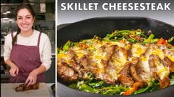 Kendra Makes Skillet Cheesesteak