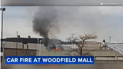 Car fire damages other vehicles at Woodfield Mall parking garage
