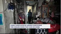 Family displaced by Grand Concourse fire unsure when they can go back home