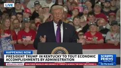 President Trump touts economic accomplishments in Kentucky