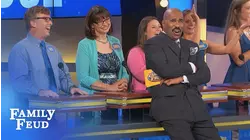 Crazy answer? YEAH. Up there? WELL... | Family Feud