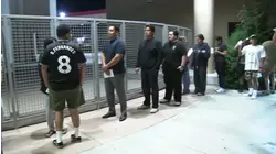 Long line seen at Corona vote center as projection announced