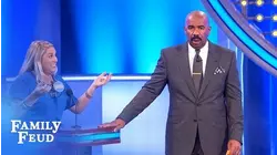 Steve simply can't believe Morgan's answer! | Family Feud