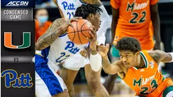 Miami vs. Pitt Condensed Game | 2020-21 ACC Men's Basketball