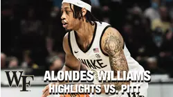 Wake's Alondes Williams Gets Near Triple-Double Versus Pitt