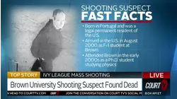 Brown University Shooting Suspect Found Dead
