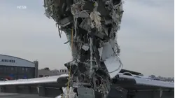 New video from LaGuardia crash site as pilots' remains return to Canada