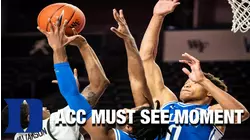 Duke's Wendell Moore Jr.'s Volleyball Block | ACC Must See Moment