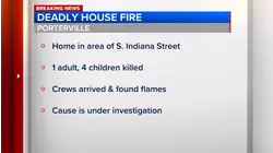 4 children killed in Porterville house fire, officials say