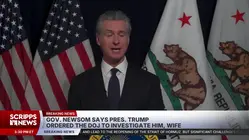 California Gov. Gavin Newsom says the Justice Department is investigating him
