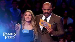 TWINTASTIC! Kali and Corinne CRUSH Fast Money! | Family Feud
