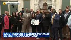 6abc President and GM Bernie Prazenica honored at Philadelphia City Hall