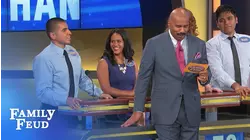 Guys discuss it when they're feeling CORNY!!! | Family Feud