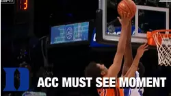 Duke's Paolo Banchero & Mark Williams Show Off Big-Time Blocks In Brooklyn | ACC Must See Moment