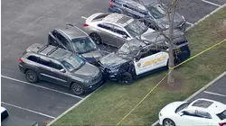 Chopper 6 video from incident that left 2 officers injured in Plymouth Twp