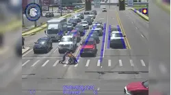 Real-life Spider-Man has superhero moment caught on traffic camera