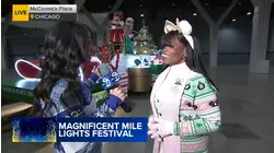 Mag Mile Lights Parade Disney's Holiday Magic Float