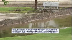 Thousands face water outage following water main break in Waterbury