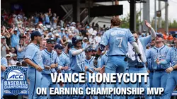 UNC's Vance Honeycutt Talks Championship MVP | ACC Baseball Championship