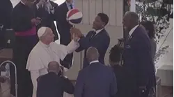 Harlem Globetrotters Teach Pope Leo XIV How to Spin Basketball