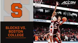 Syracuse's Mounir Hima & Benny Williams Swat At The Eagles