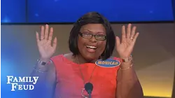 Steve meets Monicah! | Family Feud