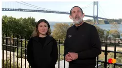 Mastercard infuencer Mallory and Coach Ben tour the TCS NYC Marathon route