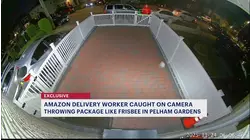 Caught on camera: Amazon worker tosses package like frisbee during Bronx delivery
