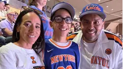Carmelo the super fan has his dream come true