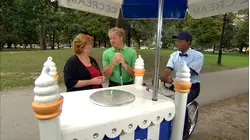 A SCARED ICE CREAM MAN