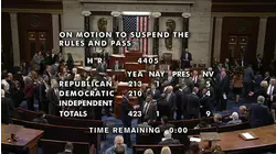 House overwhelmingly passes bill to force release of full Epstein files