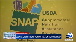 Judges order the Trump administration to use contingency funds for SNAP payments during the shutdown