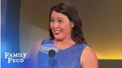 Savanna's CRAZY strategy... is pretty SMART! | Family Feud